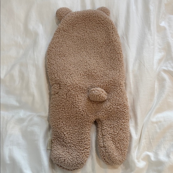 Cozy Tan Baby Bear Onesie 0-6M - Picture 4 of 5